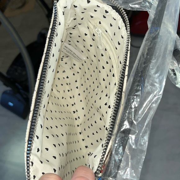 Brighton  NWT  Love & Joy Pouch  Canvas crossbody  multicolor/large seasonal bow - Picture 3 of 13